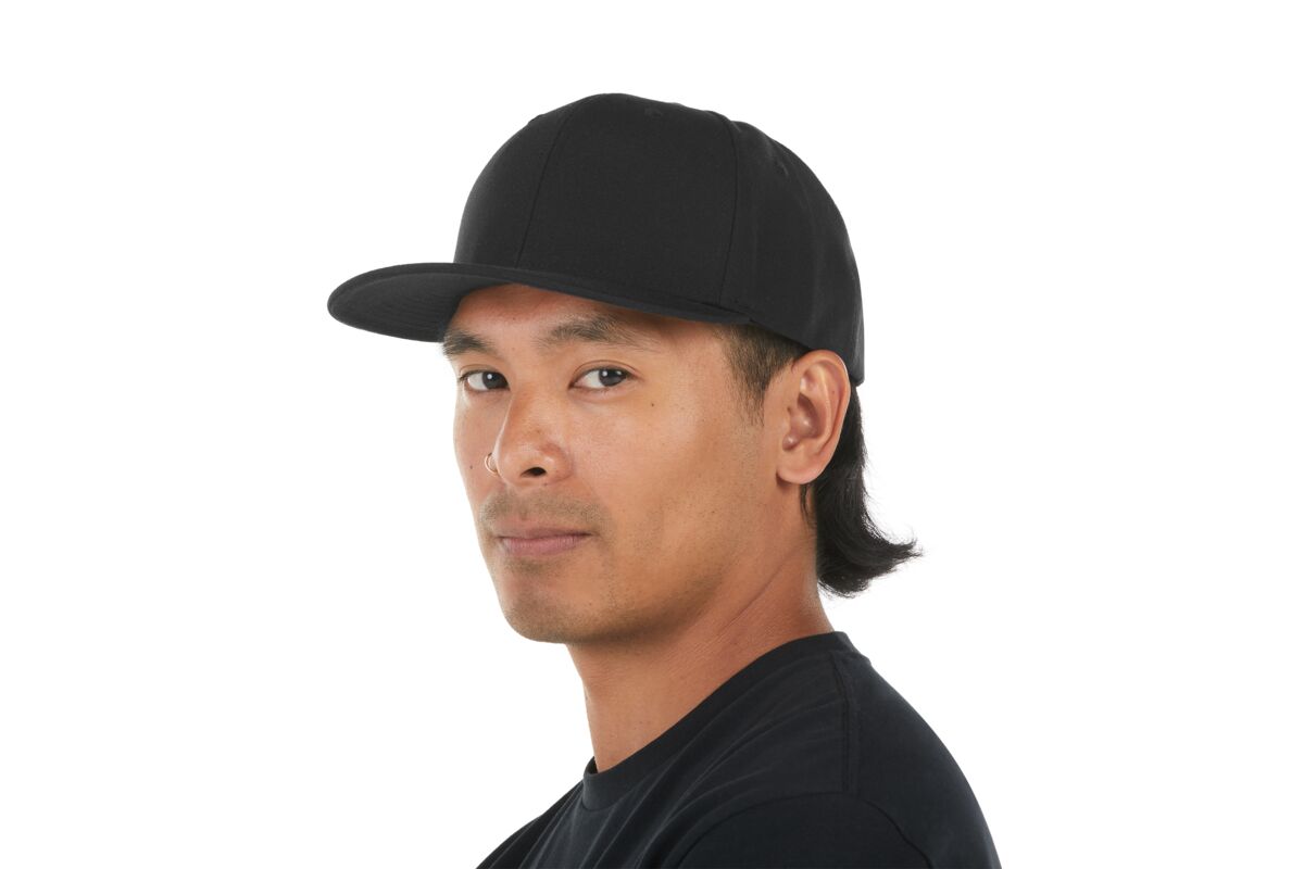 recycled-poly-classic-6-panel-hat-k7 WebPDP-HAT001002_Recycled_Poly_Classic_6Panel_Hat_Black_Studio_Harper_Studios_0723_Side_3__HAT001002OS.jpg