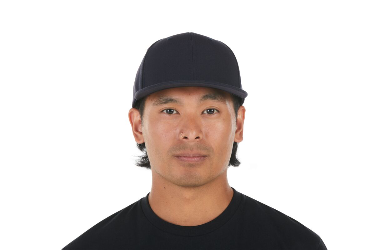 recycled-poly-classic-6-panel-hat-k7 WebPDP-HAT001215_Recycled_Poly_Classic_6Panel_Hat_Tidal_Blue_Studio_Harper_Studios_0723_Front__HAT001215OS.jpg