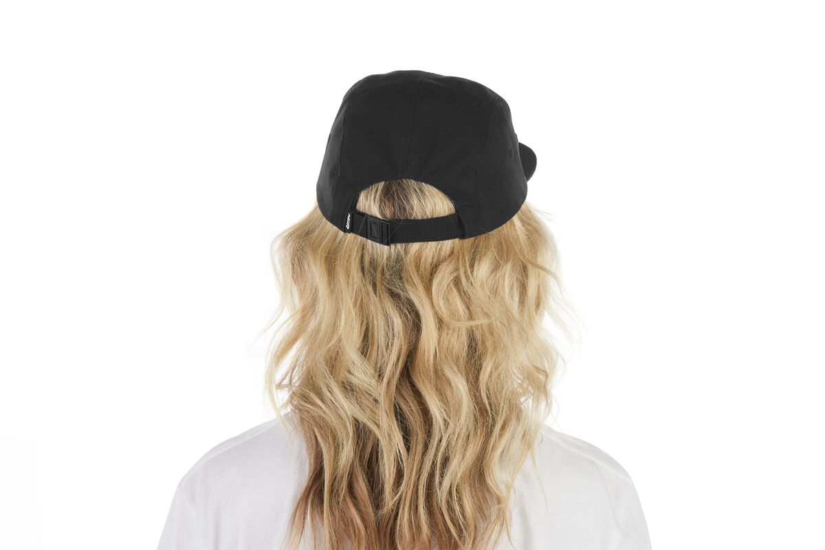 recycled-poly-flat-brim-5-panel-hat-d4 WebPDP-HAT003002_Recycled_Poly_Flat_Brim_5Panel_Hat_Black_Studio_Harper_Studios_0723_Back__HAT003002OS.jpg